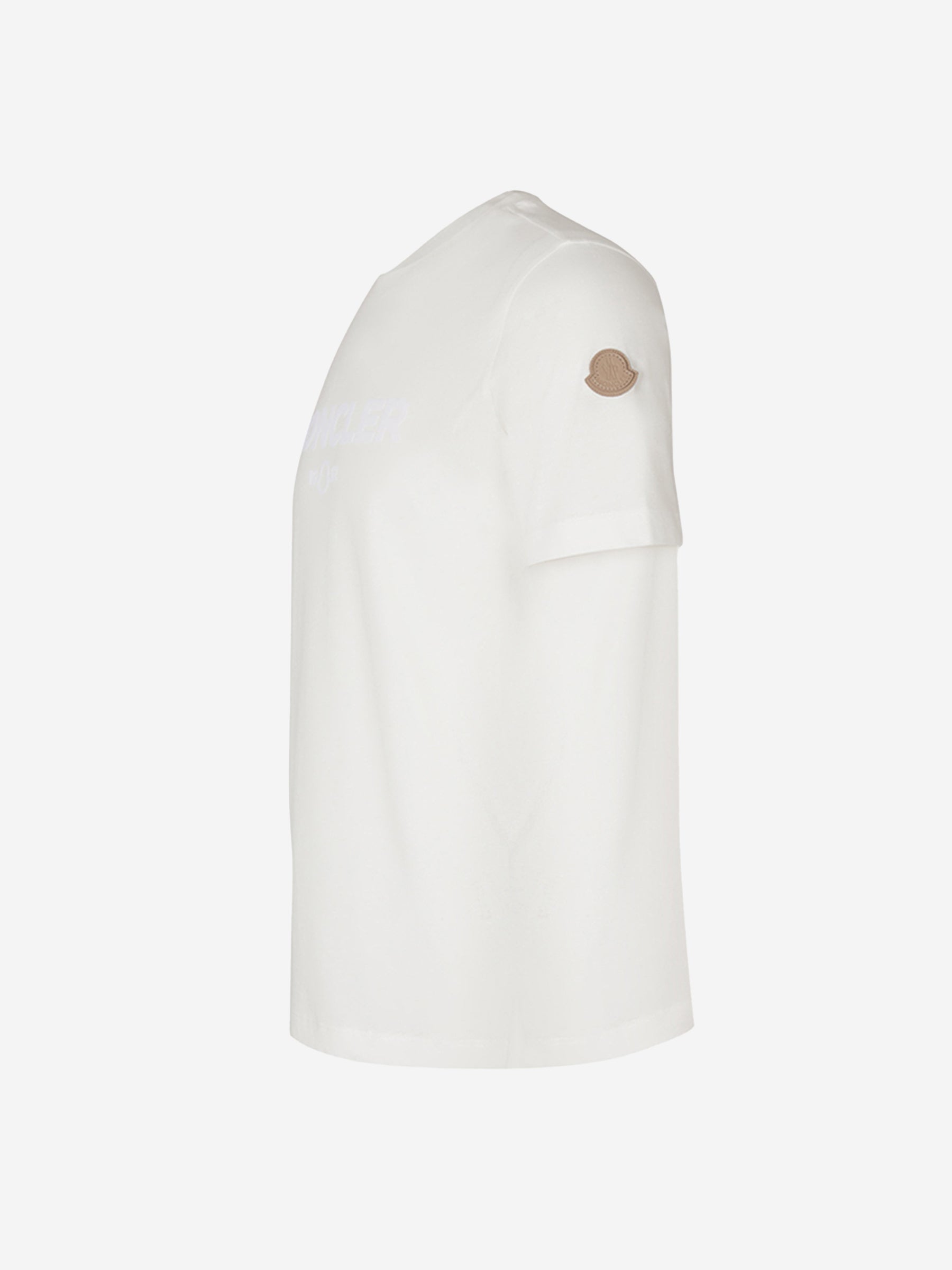 Moncler Hombre Barcelona Camiseta Logo Algodón color Blanco sku 553-003782 01 - Foto 2