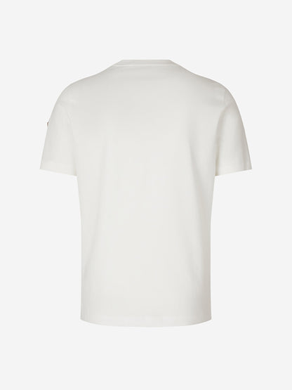 Moncler Hombre Barcelona Camiseta Logo Algodón color Blanco sku 553-003782 01 - Foto 3