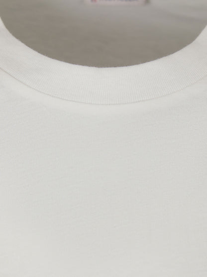 Moncler Hombre Barcelona Camiseta Logo Algodón color Blanco sku 553-003782 01 - Foto 4