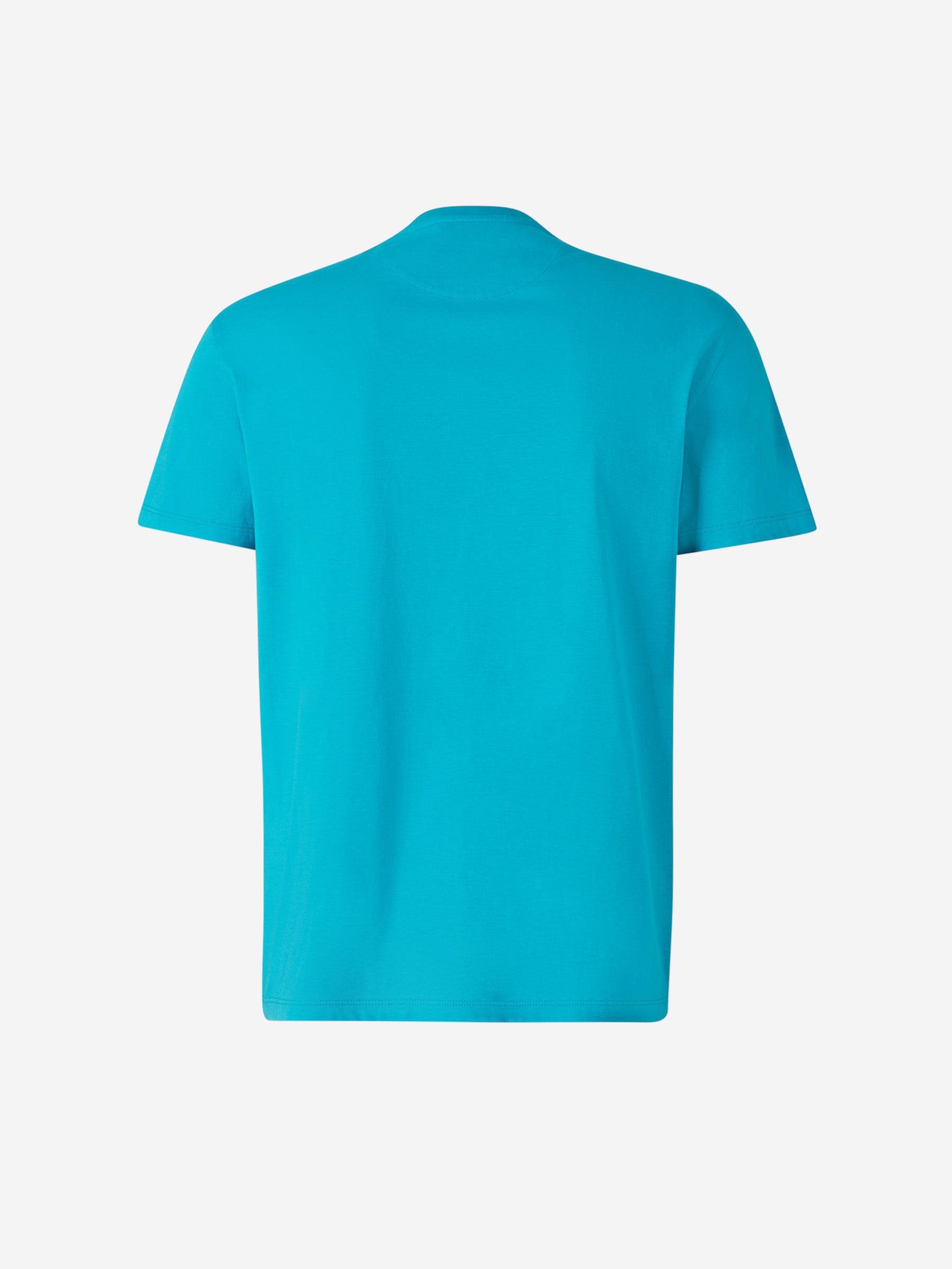 Valentino Hombre Barcelona Camiseta Algodón Logo color Turquesa sku 553-003819 01 - Foto 2