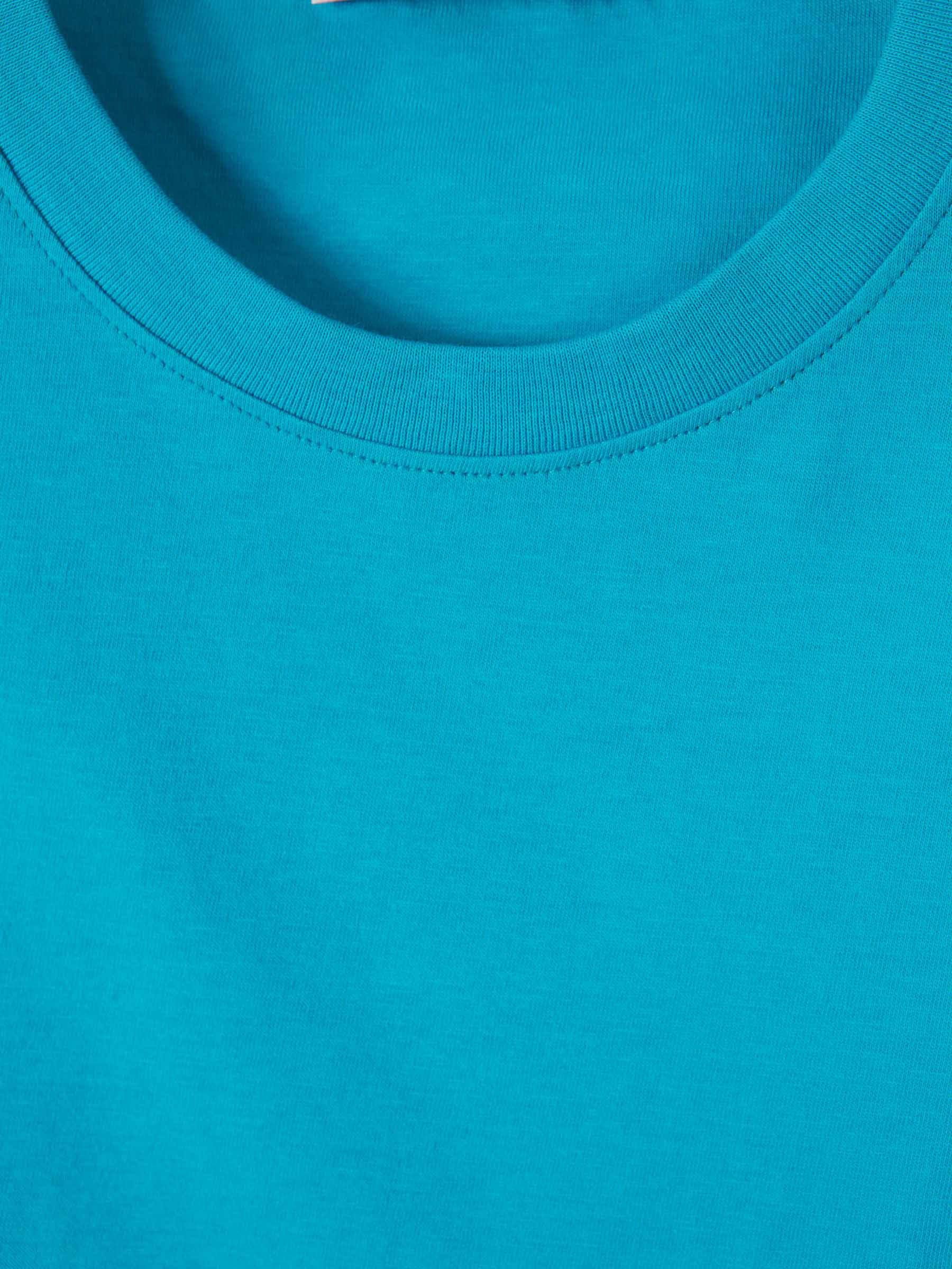 Valentino Hombre Barcelona Camiseta Algodón Logo color Turquesa sku 553-003819 01 - Foto 3