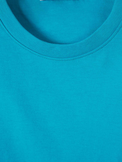 Valentino Hombre Barcelona Camiseta Algodón Logo color Turquesa sku 553-003819 01 - Foto 3