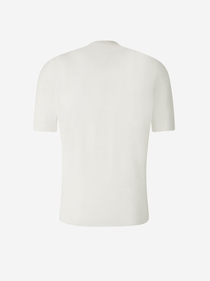 Outlet online Santa Eulalia Hombre Camiseta Punto Algodón color Blanco sku 553-003865 01 - Foto 2