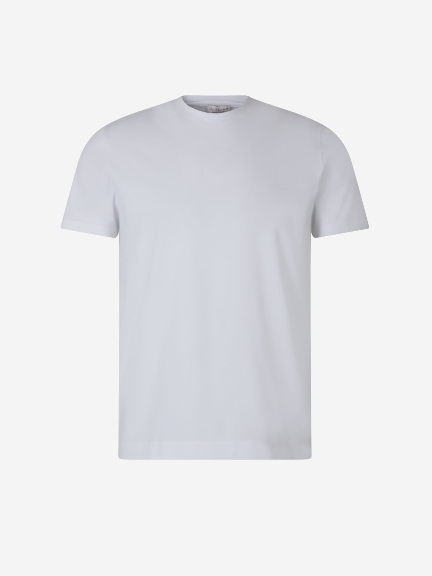 Outlet online Santa Eulalia Hombre Camiseta Lisa Algodón color Blanco sku 553-003923 02 - Foto 1