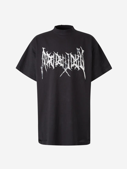 Outlet online Balenciaga Hombre Camiseta Oversized Logo color Negro sku 553-003972 01 - Foto 1