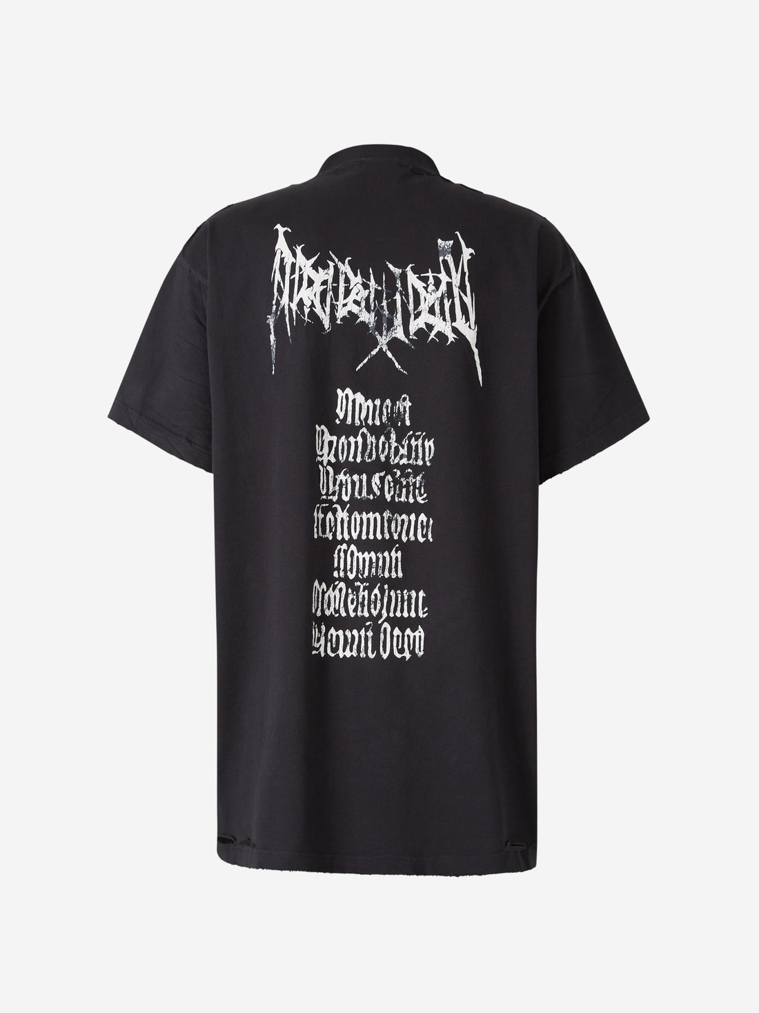 Outlet online Balenciaga Hombre Camiseta Oversized Logo color Negro sku 553-003972 01 - Foto 2