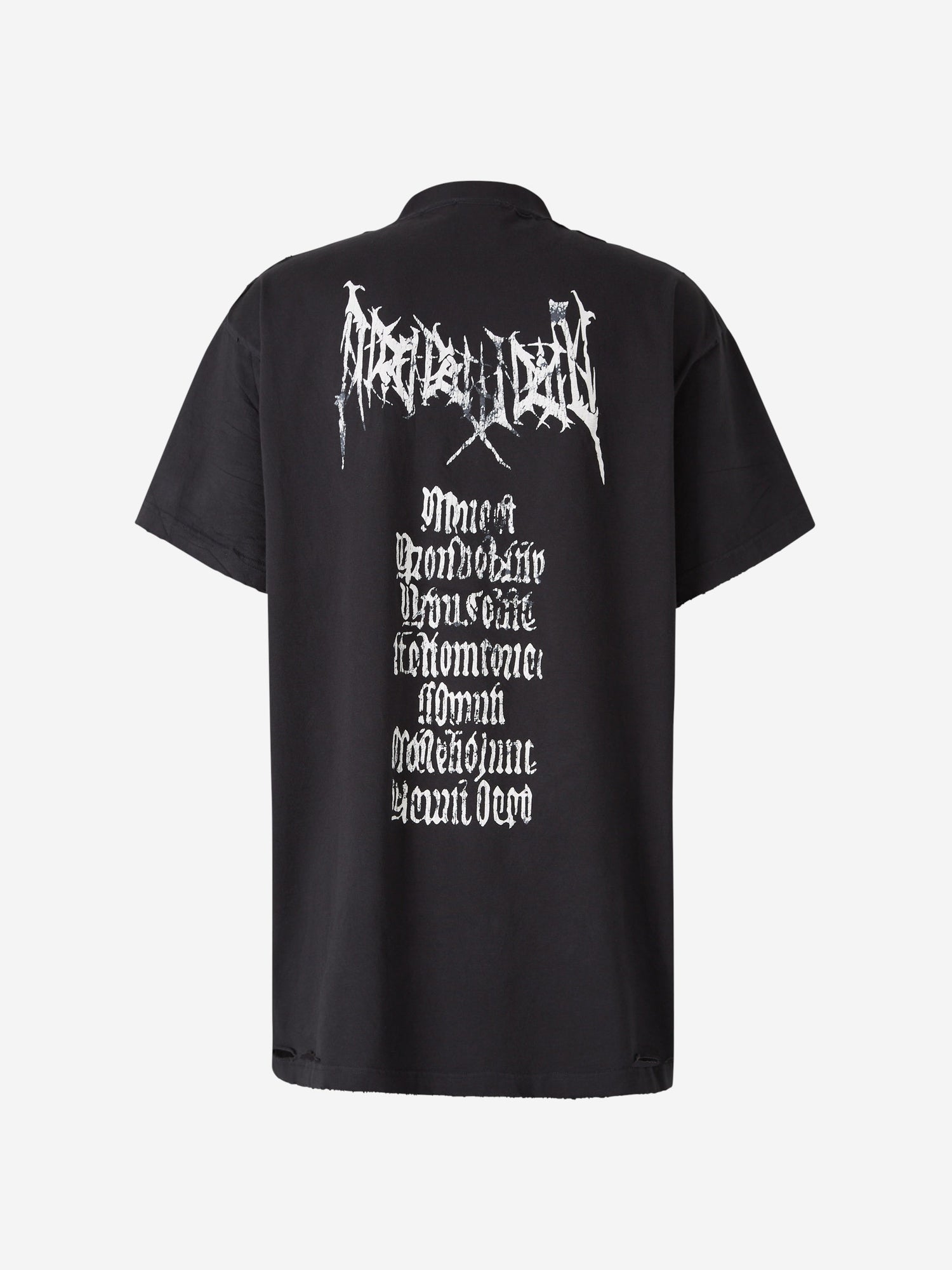 Outlet online Balenciaga Hombre Camiseta Oversized Logo color Negro sku 553-003972 01 - Foto 2