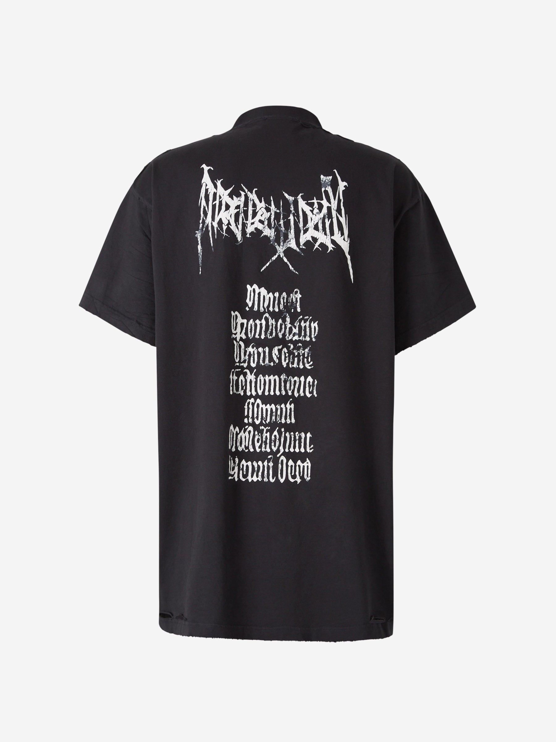 Outlet online Balenciaga Hombre Camiseta Oversized Logo color Negro sku 553-003972 01 - Foto 2