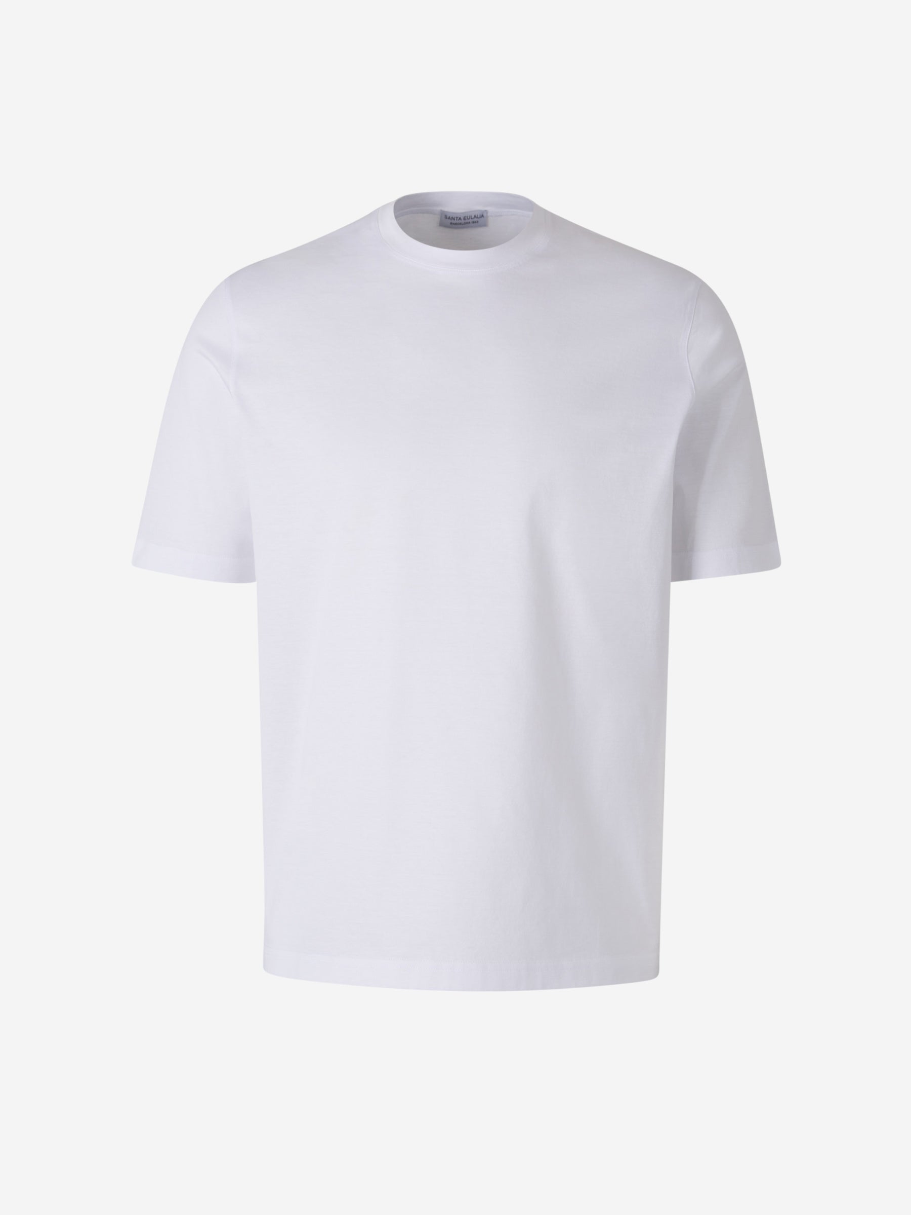Outlet online Santa Eulalia Hombre Camiseta Lisa Algodón color Blanco sku 553-003979 01 - Foto 1