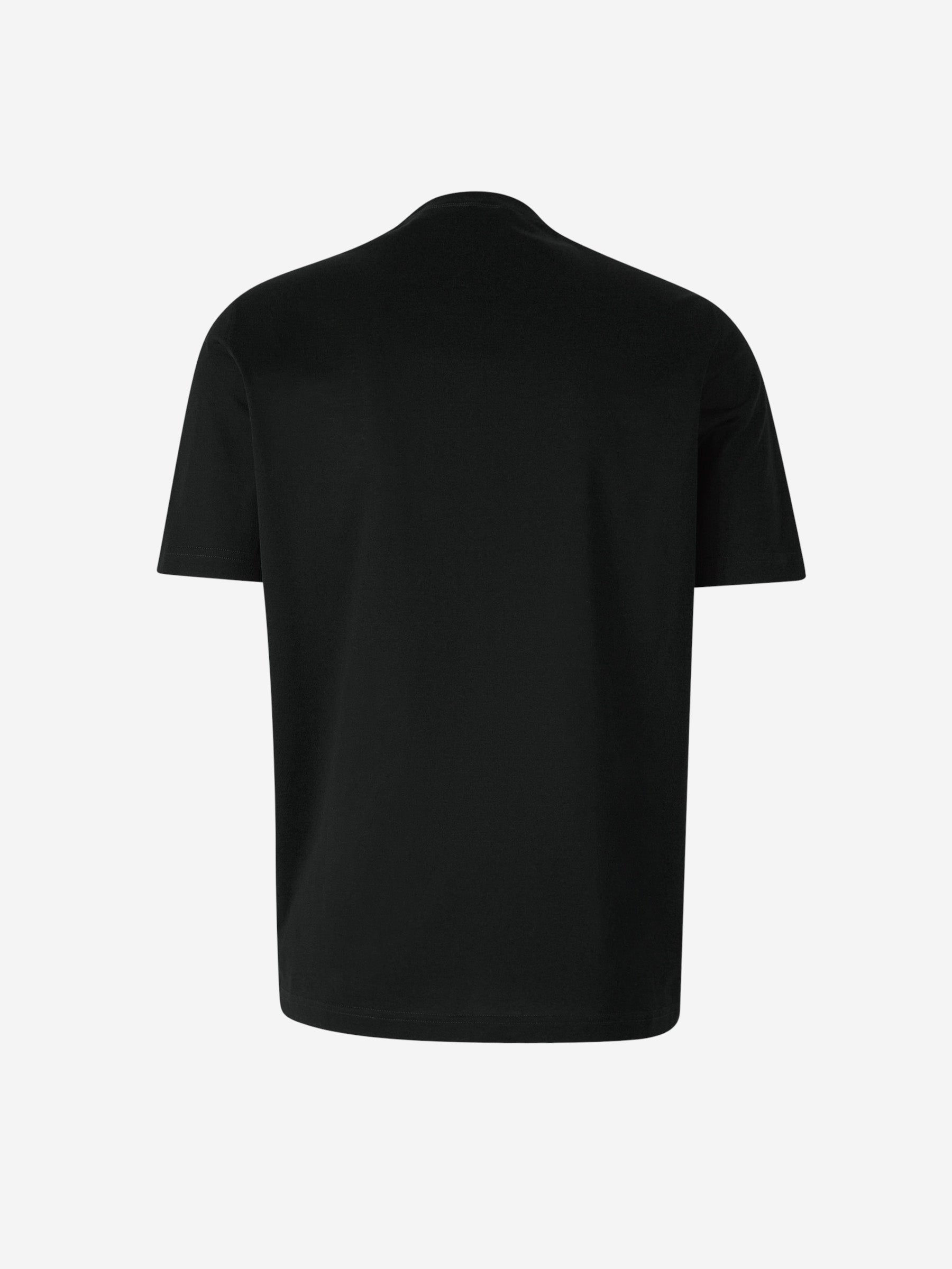 Outlet online Santa Eulalia Hombre Camiseta Lisa Algodón color Negro sku 553-003979 04 - Foto 2