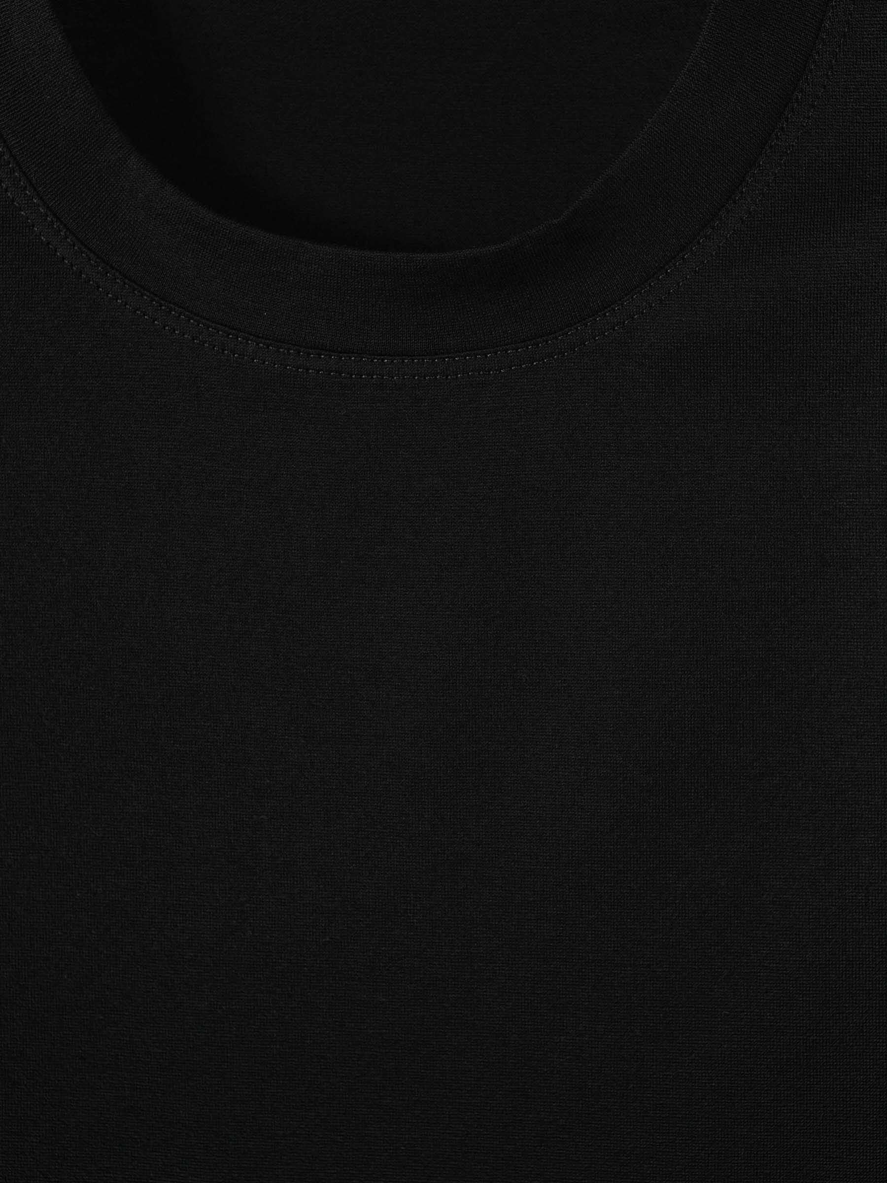 Outlet online Santa Eulalia Hombre Camiseta Lisa Algodón color Negro sku 553-003979 04 - Foto 3