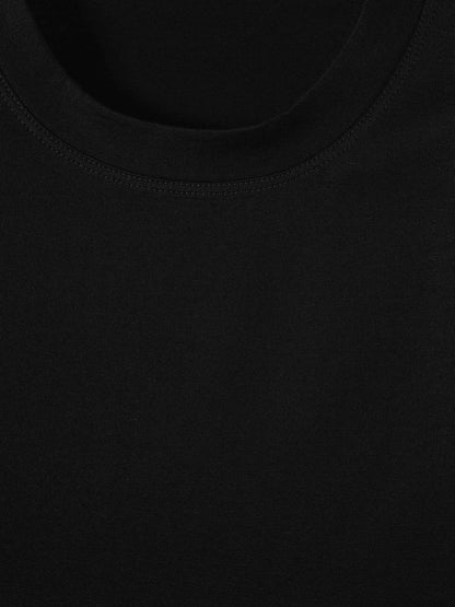 Outlet online Santa Eulalia Hombre Camiseta Lisa Algodón color Negro sku 553-003979 04 - Foto 3