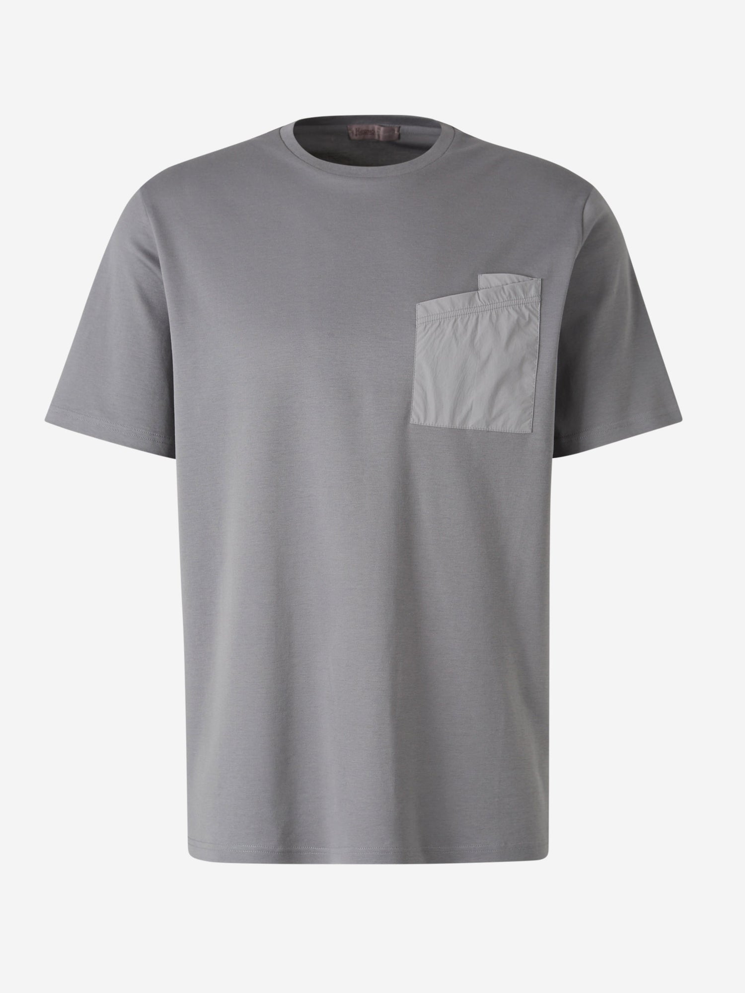 Outlet online Herno Hombre Camiseta Bolsillo Contraste color Gris Antracita sku 553-003981 02 - Foto 1