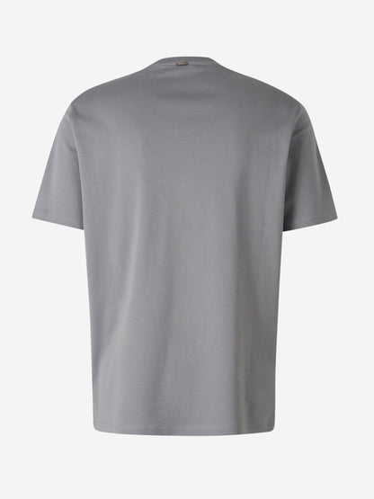 Outlet online Herno Hombre Camiseta Bolsillo Contraste color Gris Antracita sku 553-003981 02 - Foto 2
