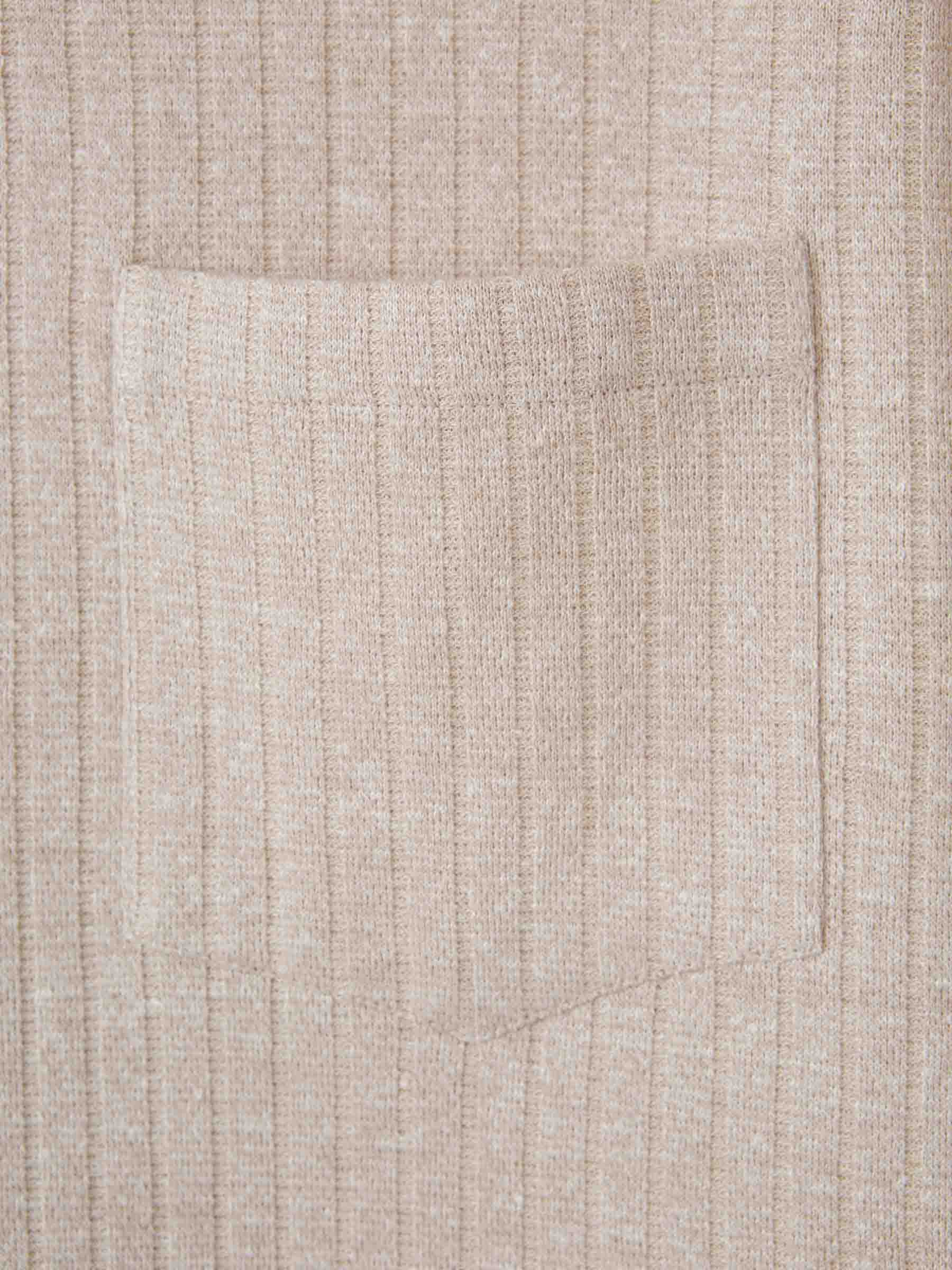 Brunello Cucinelli Hombre Barcelona Camiseta Canalé Bolsillo color Nude sku 553-004017 02 - Foto 4