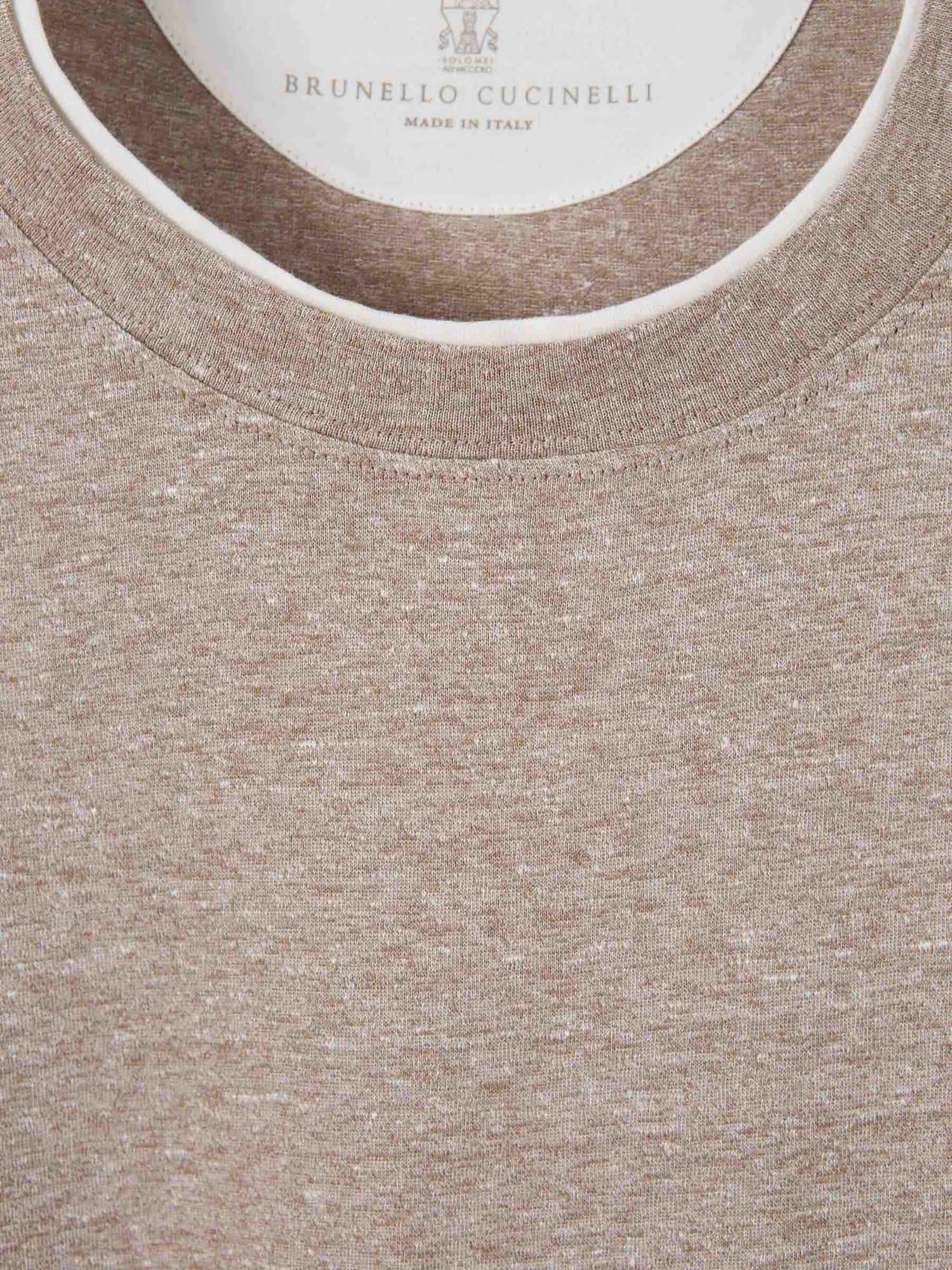 Brunello Cucinelli Hombre Barcelona Camiseta Punto Capas color Marrón sku 553-004018 01 - Foto 3