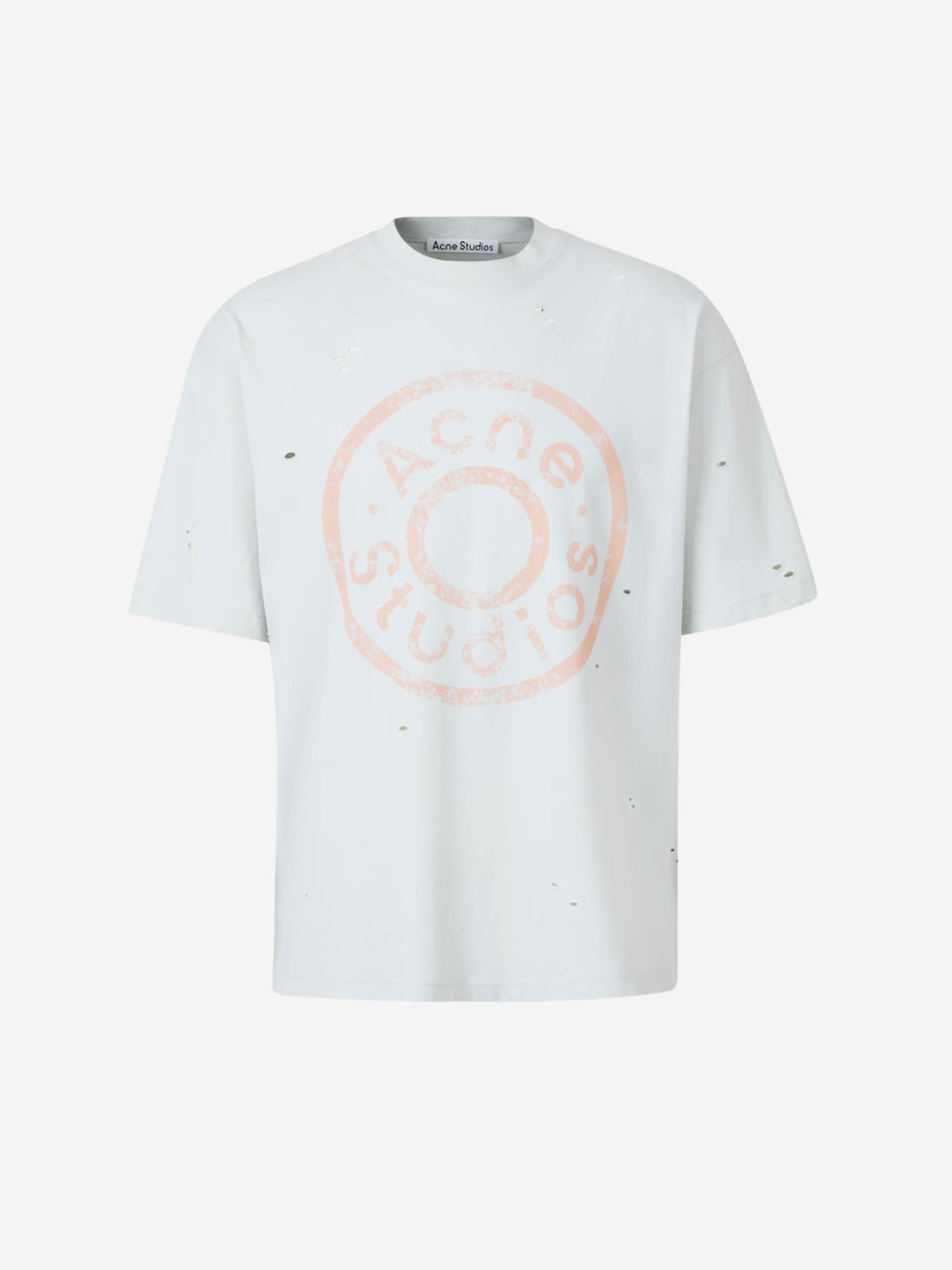 Acne Studios Hombre Barcelona Camiseta Logo Algodón color Verde Menta sku 553-004021 01 - Foto 1