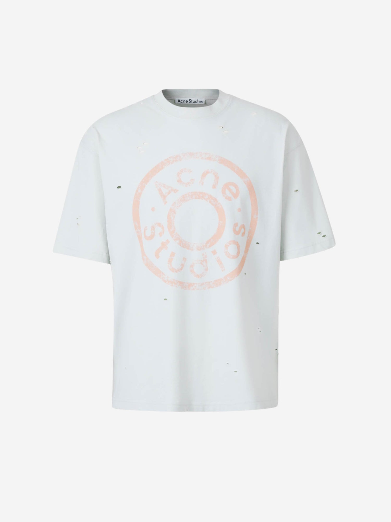 Acne Studios Hombre Barcelona Camiseta Logo Algodón color Verde Menta sku 553-004021 01 - Foto 1