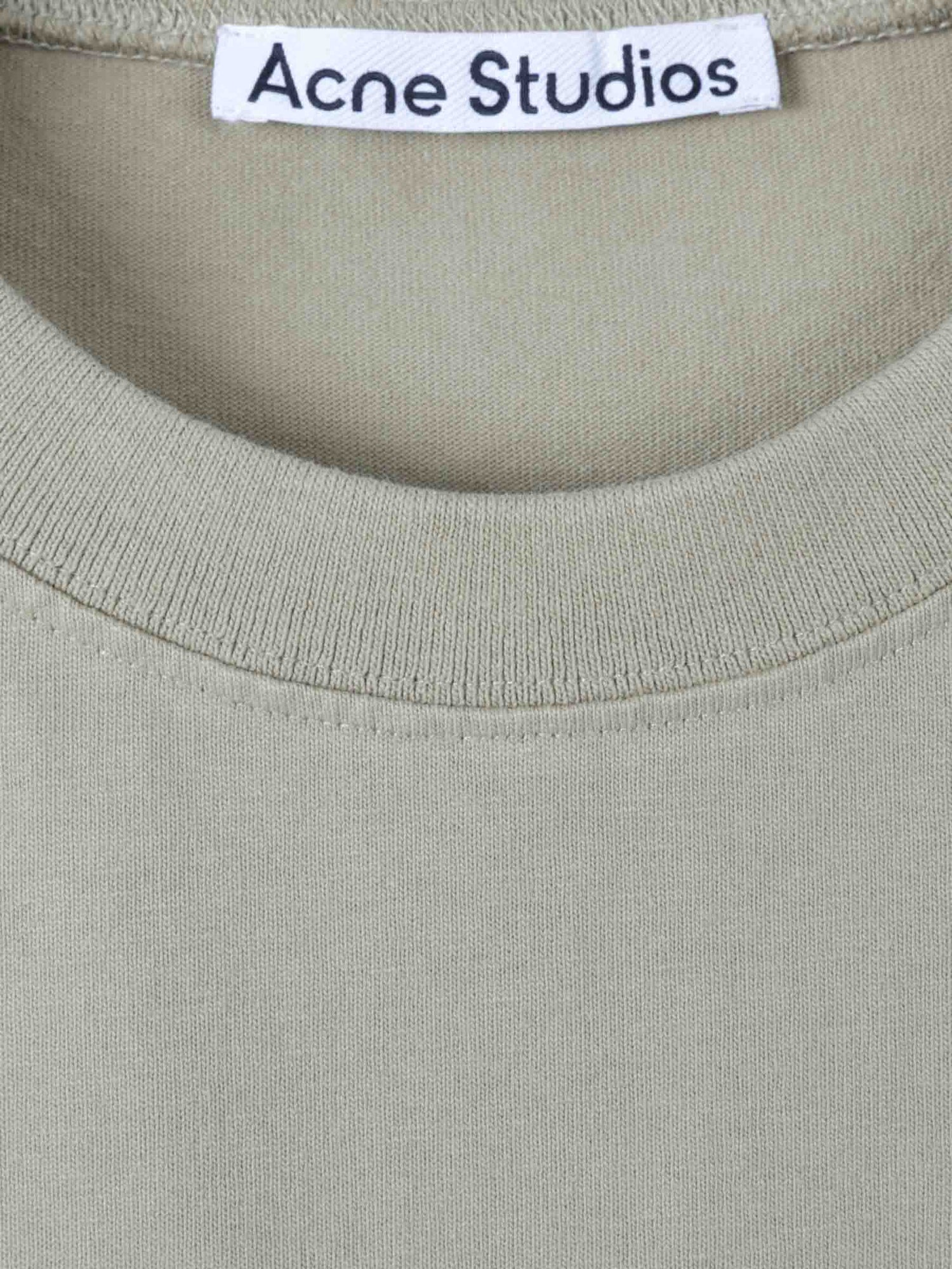 Acne Studios Hombre Barcelona Camiseta Logo Algodón color Verde Lima sku 553-004026 01 - Foto 4