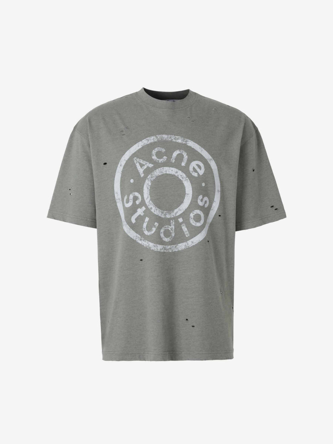 Acne Studios Hombre Barcelona Camiseta Logo Algodón color Verde Oscuro sku 553-004027 01 - Foto 1