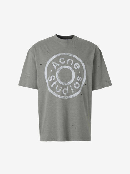 Acne Studios Hombre Barcelona Camiseta Logo Algodón color Verde Oscuro sku 553-004027 01 - Foto 1