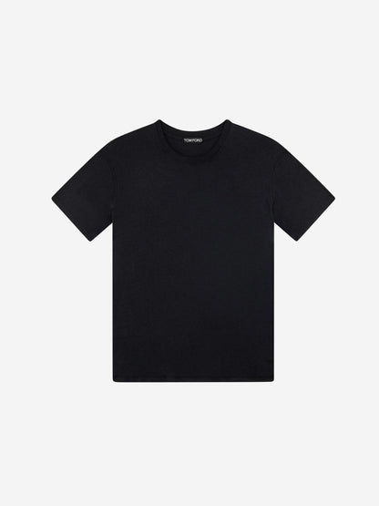 Outlet online Tom Ford Hombre Camiseta Logo Algodón color Negro sku 553-004032 01 - Foto 1