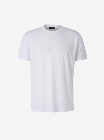 Tom Ford Hombre Barcelona Camiseta Logo Algodón color Blanco sku 553-004032 02 - Foto 1