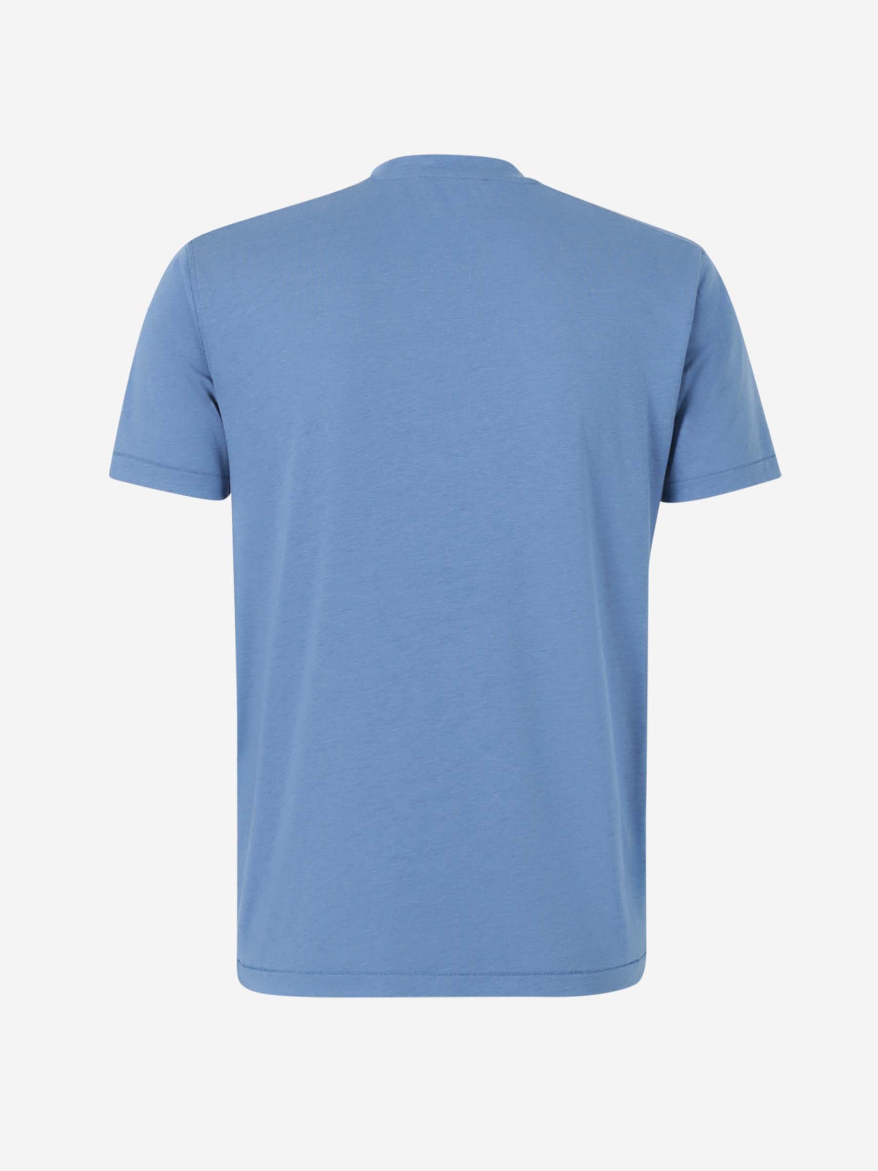 Outlet online Tom Ford Hombre Camiseta Logo Algodón color Azul sku 553-004032 05 - Foto 2