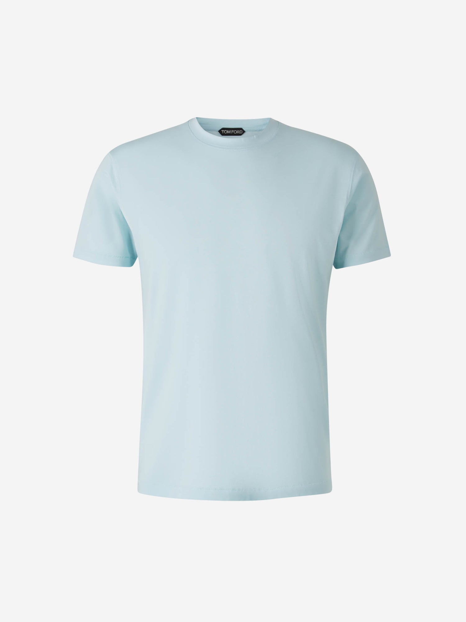Outlet online Tom Ford Hombre Camiseta Logo Algodón color Azul Celeste sku 553-004032 06 - Foto 1
