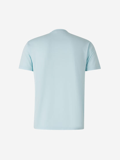 Outlet online Tom Ford Hombre Camiseta Logo Algodón color Azul Celeste sku 553-004032 06 - Foto 2