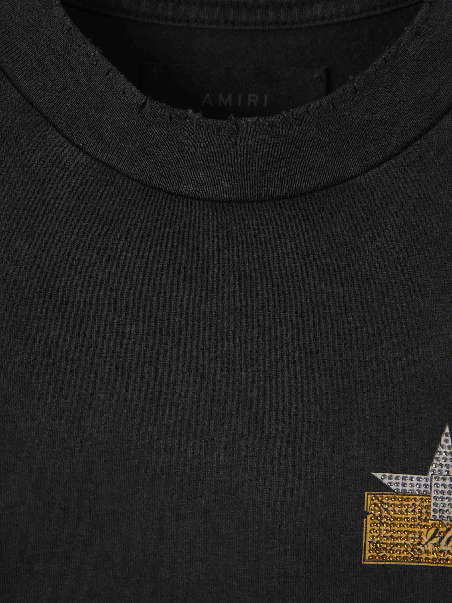 Outlet online Amiri Hombre Camiseta Crystal Star color Negro sku 553-004044 01 - Foto 3