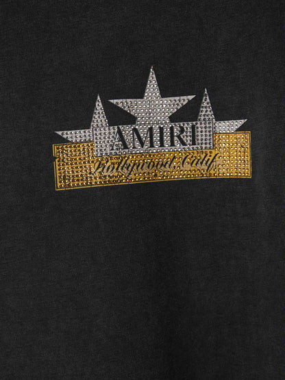 Outlet online Amiri Hombre Camiseta Crystal Star color Negro sku 553-004044 01 - Foto 4