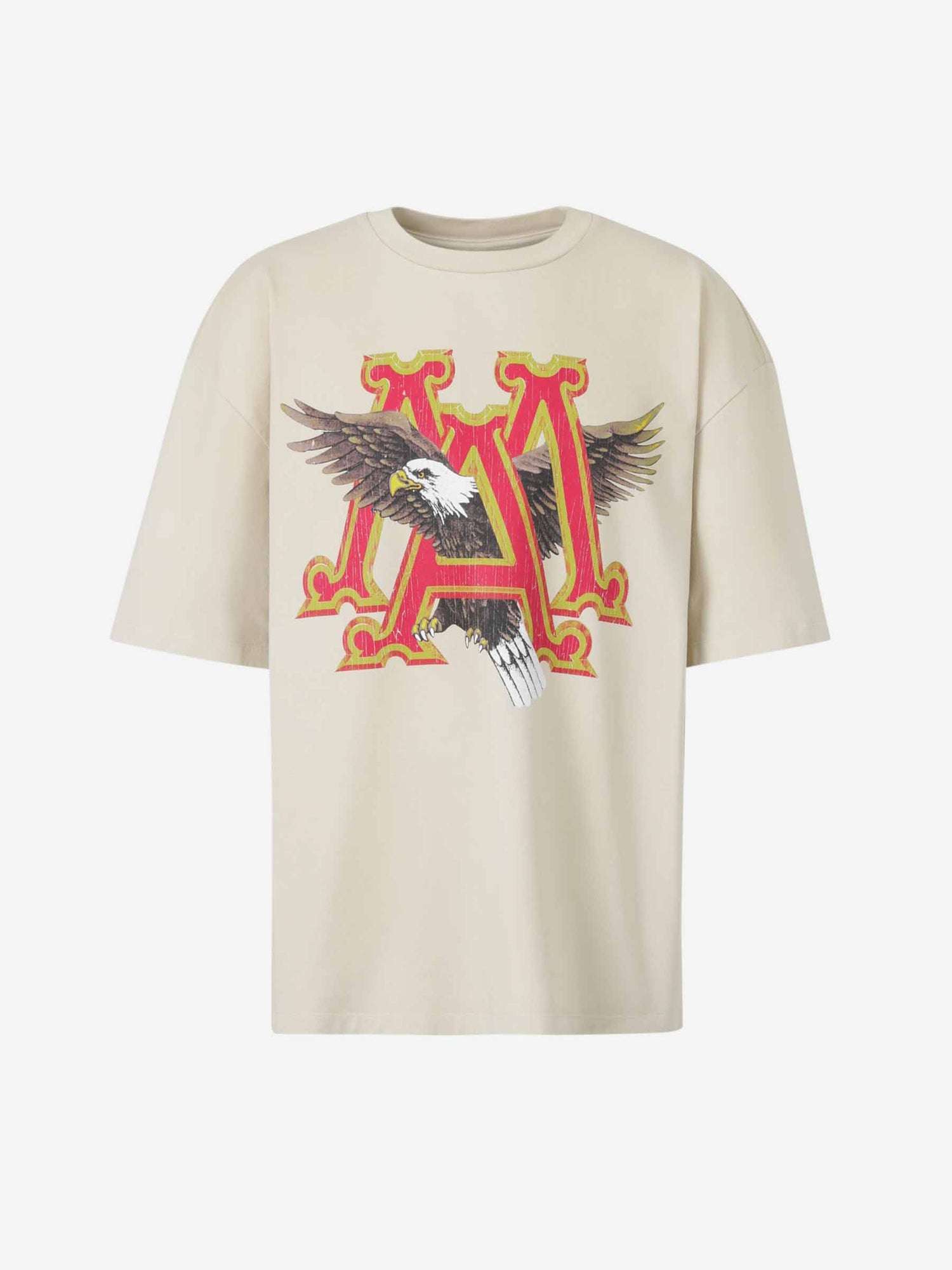 Amiri Hombre Barcelona Camiseta Vintage MA Eagle color Crema sku 553-004050 02 - Foto 1