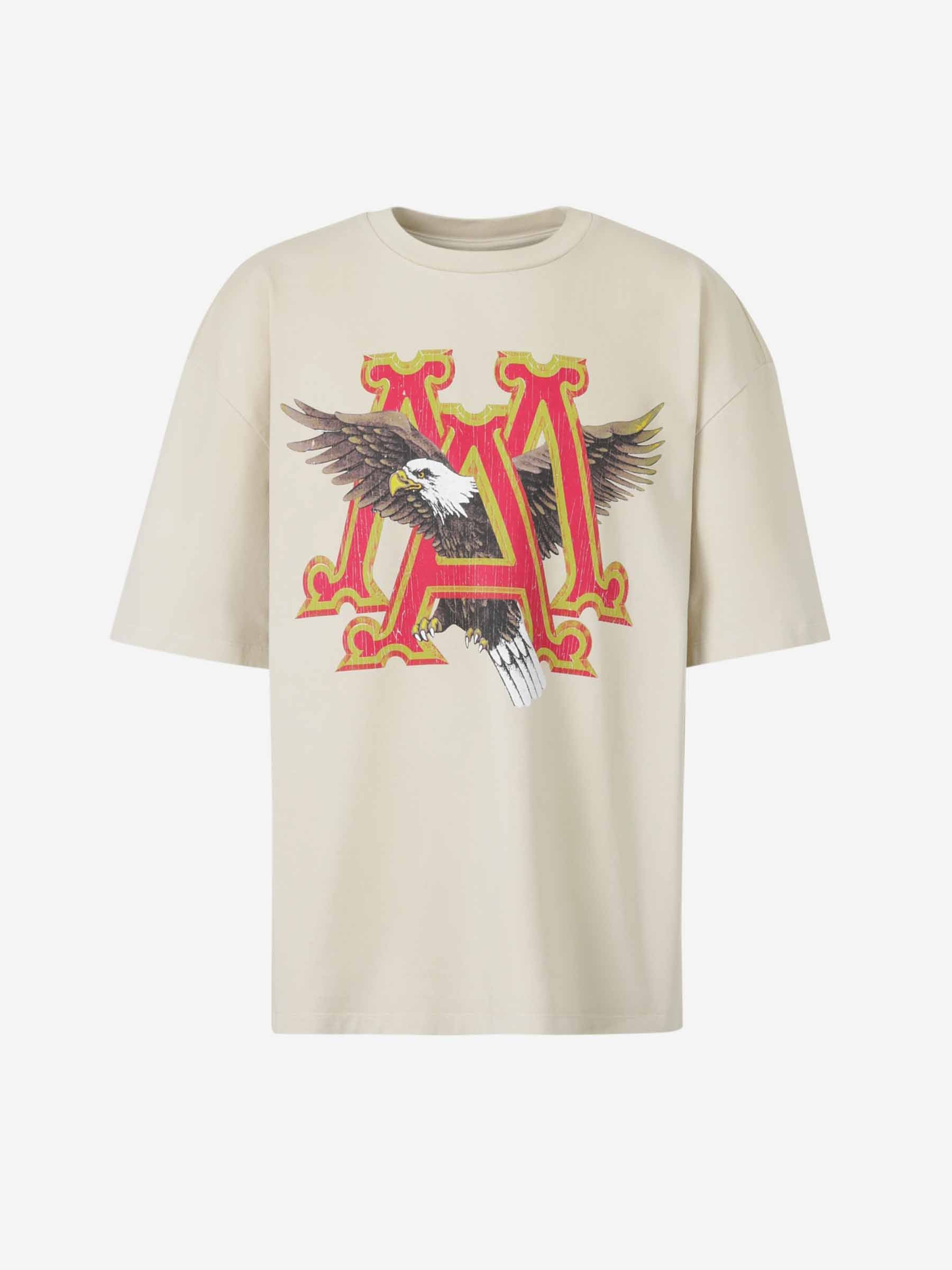 Amiri Hombre Barcelona Camiseta Vintage MA Eagle color Crema sku 553-004050 02 - Foto 1