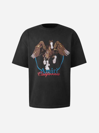 Amiri Hombre Barcelona Camiseta Logo Algodón color Negro sku 553-004051 02 - Foto 1