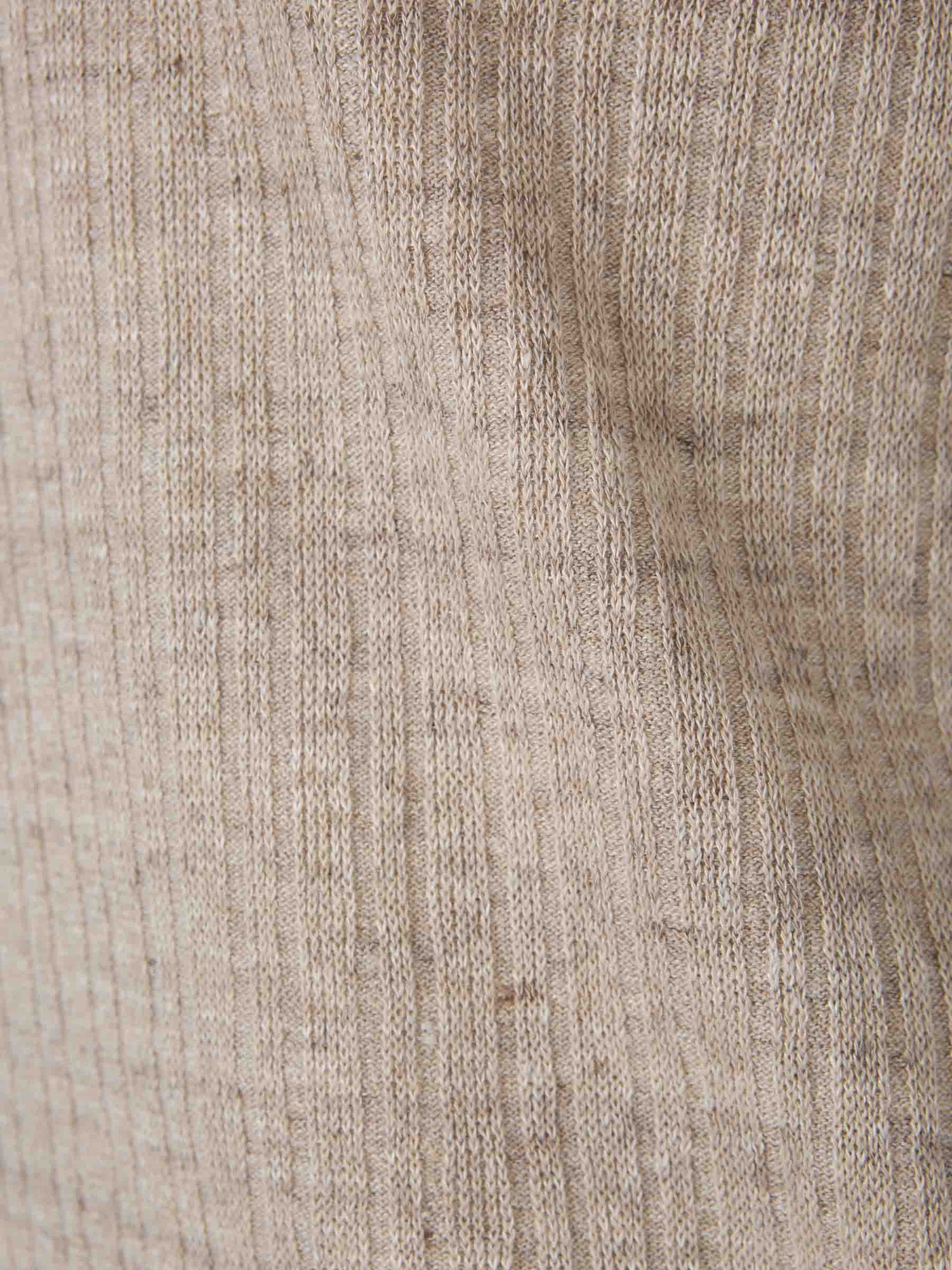 Lardini Hombre Barcelona Camiseta Acanalada Lino color Beige sku 553-004066 02 - Foto 4