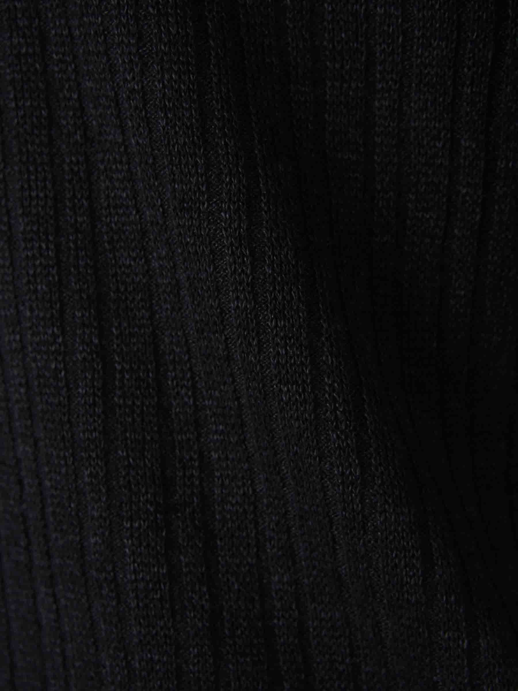 Outlet online Lardini Hombre Camiseta Acanalada Lino color Negro sku 553-004066 03 - Foto 4
