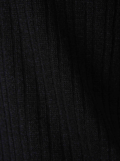 Outlet online Lardini Hombre Camiseta Acanalada Lino color Negro sku 553-004066 03 - Foto 4