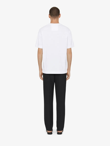 Givenchy Hombre Barcelona Camiseta Logo Algodón color Blanco sku 553-004087 02 - Foto 3