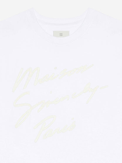 Givenchy Hombre Barcelona Camiseta Logo Algodón color Blanco sku 553-004087 02 - Foto 4
