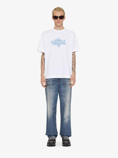 Givenchy Hombre Barcelona Camiseta Logo Algodón color Blanco sku 553-004089 01 - Foto 2