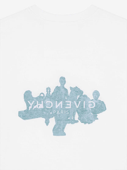 Givenchy Hombre Barcelona Camiseta Logo Algodón color Blanco sku 553-004089 01 - Foto 4