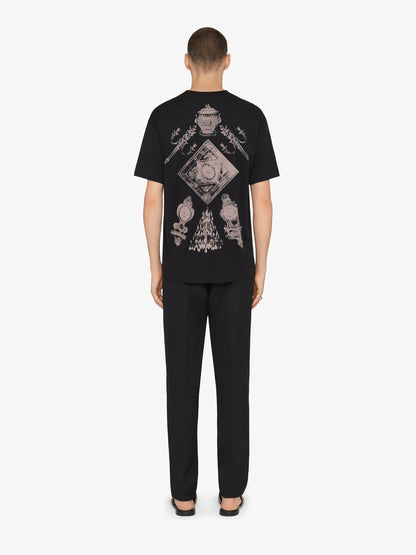 Givenchy Hombre Barcelona Camiseta Logo Algodón color Negro sku 553-004090 01 - Foto 3