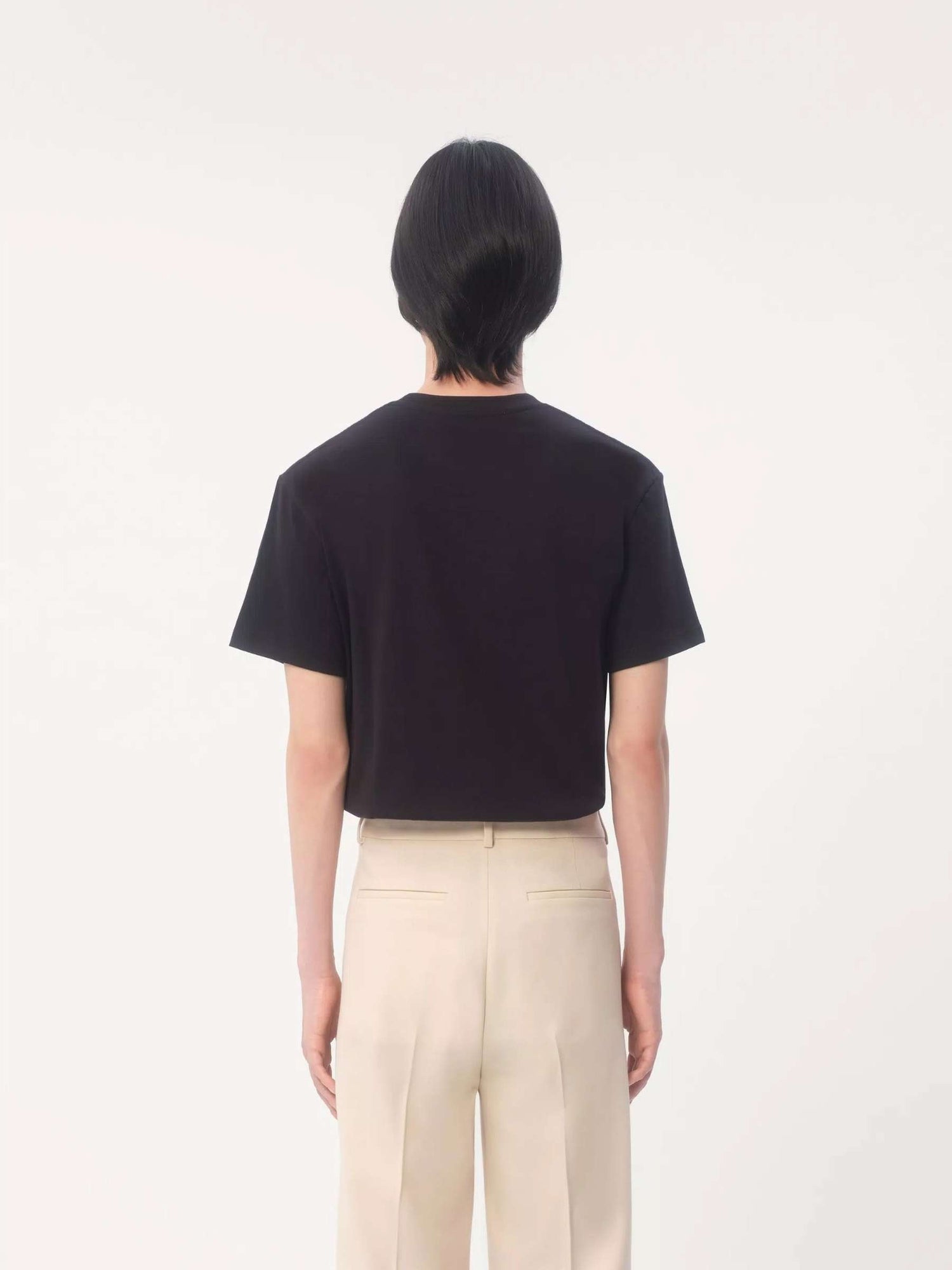 Valentino Hombre Barcelona Camiseta Logo Algodón color Negro sku 553-004092 00 - Foto 3