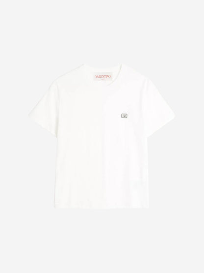 Valentino Hombre Barcelona Camiseta Logo Algodón color Blanco sku 553-004092 01 - Foto 1