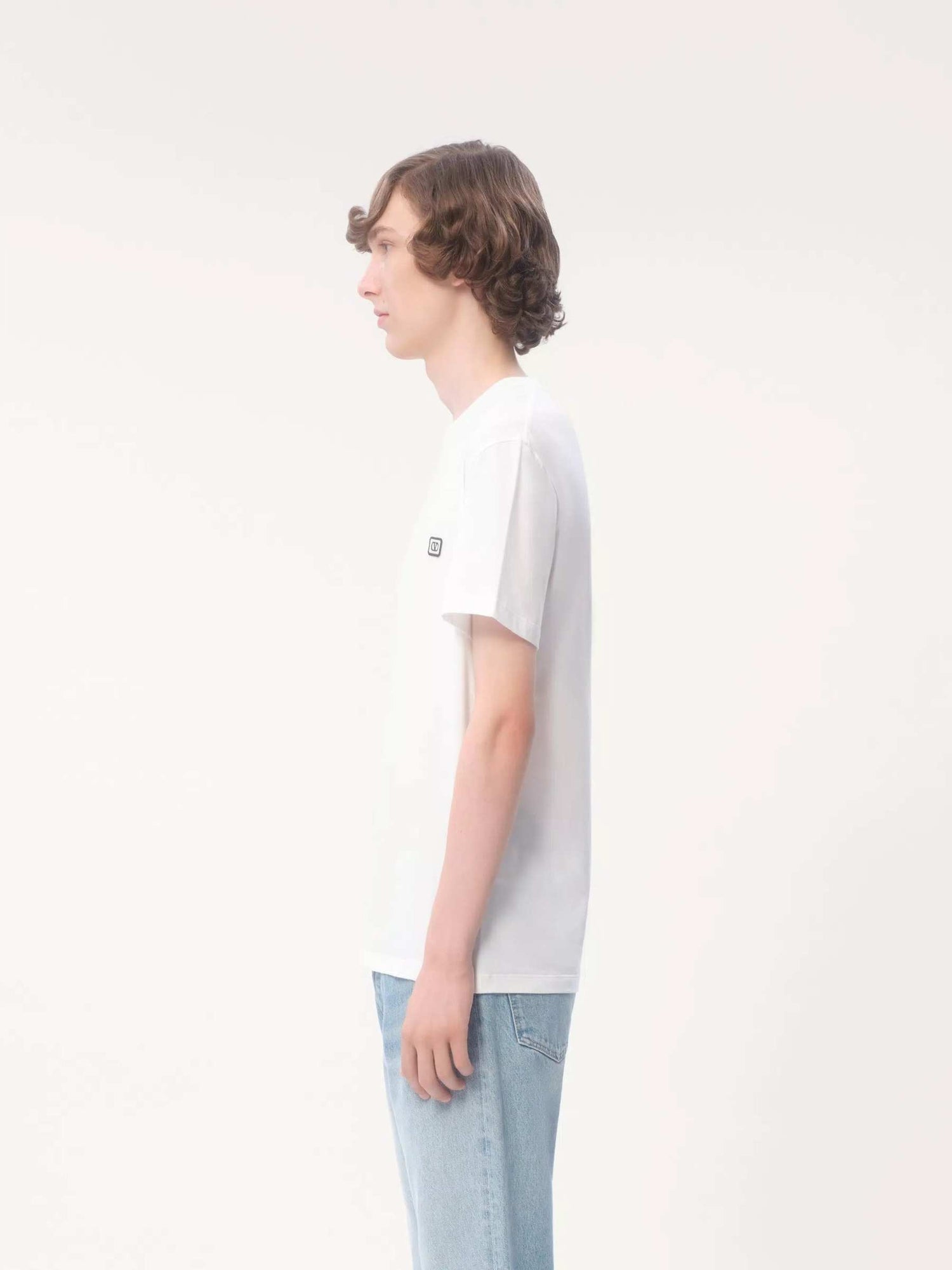Valentino Hombre Barcelona Camiseta Logo Algodón color Blanco sku 553-004092 01 - Foto 3