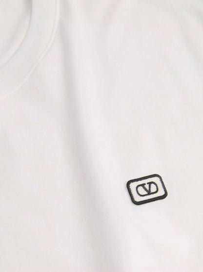 Valentino Hombre Barcelona Camiseta Logo Algodón color Blanco sku 553-004092 01 - Foto 2