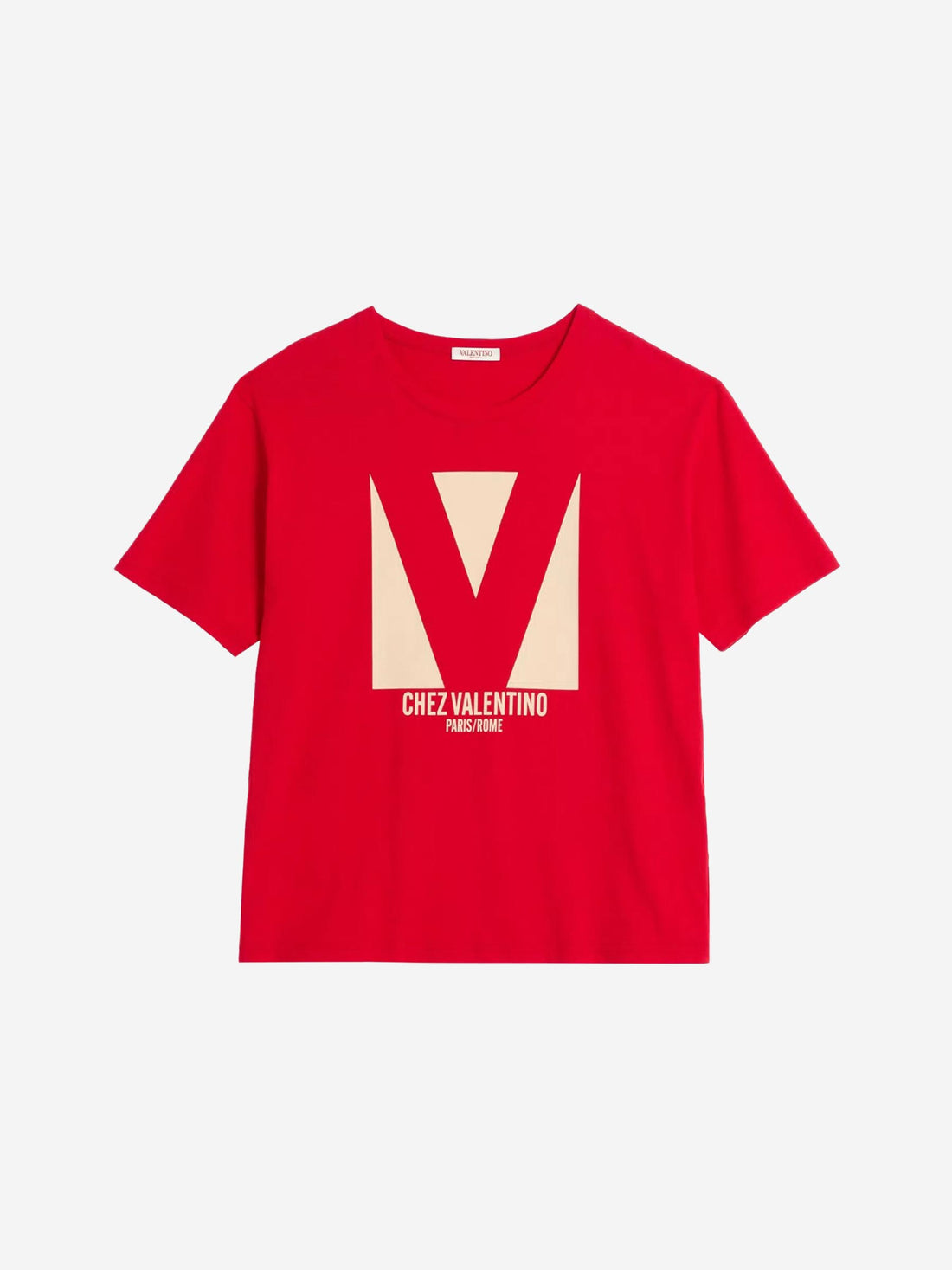 Valentino Hombre Barcelona Camiseta Logo Algodón color Rojo sku 553-004093 00 - Foto 1