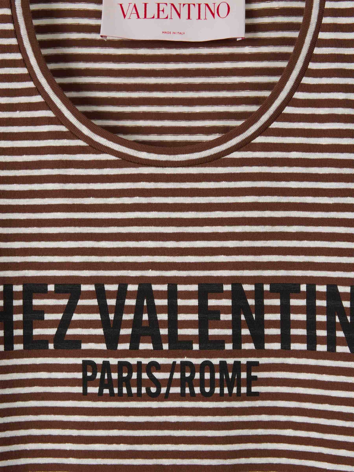 Valentino Hombre Barcelona Camiseta Rayas Chez color Marrón sku 553-004094 00 - Foto 3