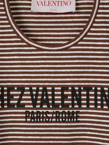 Valentino Hombre Barcelona Camiseta Rayas Chez color Marrón sku 553-004094 00 - Foto 3